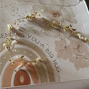 Hair piece . Rose gold and gold